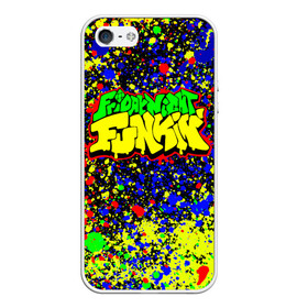 Чехол для iPhone 5/5S матовый с принтом Friday Night Funkin Logo Acid Style в Новосибирске, Силикон | Область печати: задняя сторона чехла, без боковых панелей | friday night funkin | ночь пятницы фанкин | пятничный вечер фанкин | фрайдей найт фанкин | фридей найт фанкин