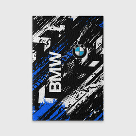 Обложка для паспорта матовая кожа с принтом BMW следы от шин. в Новосибирске, натуральная матовая кожа | размер 19,3 х 13,7 см; прозрачные пластиковые крепления | bmw | bmw performance | m | motorsport | performance | бмв | моторспорт | следы о  шин