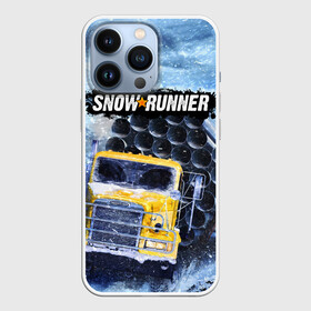 Чехол для iPhone 13 Pro с принтом SNOWRUNNER ART   СНОУРАННЕР АРТ в Новосибирске,  |  | game | snow runner | snowrunner | winter | грузовик | дальнобойщик | зима | игра | лес | симулятор | снег | сноу раннер | сноураннер