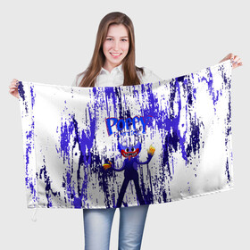 Флаг 3D с принтом [Хагги Вагги]   Poppy Playtime в Новосибирске, 100% полиэстер | плотность ткани — 95 г/м2, размер — 67 х 109 см. Принт наносится с одной стороны | poppy playtime | игра | кукла | монстр | плэйтайм | поппи плейтайм | хагги вагги | хоррор