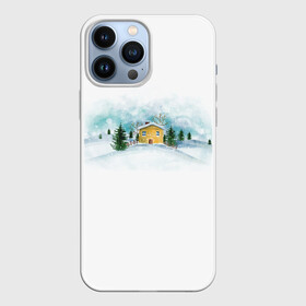 Чехол для iPhone 13 Pro Max с принтом Нежность. Зимний пейзаж в Новосибирске,  |  | Тематика изображения на принте: зима | зимний пейзаж | нежность | новогодний | пейзаж | снег