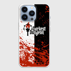 Чехол для iPhone 13 Pro с принтом Darkest Dungeon | DD | Black White Logo в Новосибирске,  |  | Тематика изображения на принте: colour of madness | crimson court | darkest dungeon | game | logo | roguelike | shieldbreaker | the shieldbreaker | игра | лого | логотип | ролевая игра | темнейшее подземелье