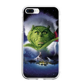 Чехол для iPhone 7Plus/8 Plus матовый с принтом Гринч The Grinch в Новосибирске, Силикон | Область печати: задняя сторона чехла, без боковых панелей | grinch | гринч | дед мороз | джим керри | елка | кино | новый год | рождество | санта | снег | снежинка