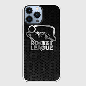 Чехол для iPhone 13 Pro Max с принтом Rocket League Metal Logo в Новосибирске,  |  | Тематика изображения на принте: auto | avto | car | race | rocket league | авто | гонки | машина | рокет лига | тачка