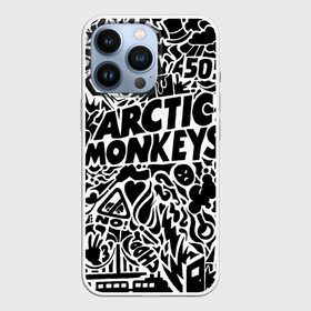 Чехол для iPhone 13 Pro с принтом Arctic monkeys Pattern в Новосибирске,  |  | Тематика изображения на принте: alternative | arctic monkeys | metall | music | rock | альтернатива | арктик монкейс | арктические обезьяны | металл | музыка | рок