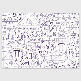 Поздравительная открытка с принтом МАТЕМАТИЧЕСКИЕ ФОРМУЛЫ НАУКА в Новосибирске, 100% бумага | плотность бумаги 280 г/м2, матовая, на обратной стороне линовка и место для марки
 | emc 2 | emc2 | formula | знаменитые формулы | математика | наука | план | расчёта | схема | точные науки | физика | формула | формулы | чертёж | черчение | число п | эйнштейн