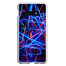 Чехол для Samsung S10E с принтом NEON LINES Glowing Lines Effect в Новосибирске, Силикон | Область печати: задняя сторона чехла, без боковых панелей | rave neon | живые линии | неновые лучи | неон | неоновая лампа | неоновая ночь | неоновые ленты | неоновые линии разных цветов | неоновый рейв | светящиеся линии | флекс неон | эффект неона