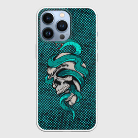 Чехол для iPhone 13 Pro с принтом SKULL  SNAKE в Новосибирске,  |  | art | bones | dead | death | poison | skull | snake | арт | змеи | змея | кости | череп | черепа | яд | ядовитая