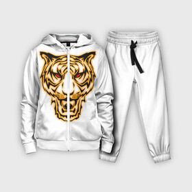 Детский костюм 3D с принтом Тигр с классным и уникальным дизайном в крутом стиле. Символ 2022 года. Это будет ваш талисман. в Новосибирске,  |  | белый | белый тигр | большая кошка | гато | глаза | животное | зверь | король | кошка | кошки | лев | лицо | пантера | портрет | разноцветный | серия | тигер | тигр | тигре | тигры | хищник