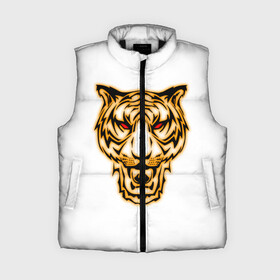 Женский жилет утепленный 3D с принтом Тигр с классным и уникальным дизайном в крутом стиле. Символ 2022 года. Это будет ваш талисман. в Новосибирске,  |  | белый | белый тигр | большая кошка | гато | глаза | животное | зверь | король | кошка | кошки | лев | лицо | пантера | портрет | разноцветный | серия | тигер | тигр | тигре | тигры | хищник