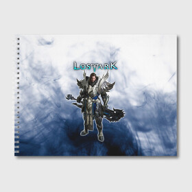 Альбом для рисования с принтом Lost Ark Воин Берсерк в Новосибирске, 100% бумага
 | матовая бумага, плотность 200 мг. | berserk | lost ark | warrior | берсерк | воин | воин берсерк | лост арк