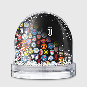 Игрушка Снежный шар с принтом JUVENTUS LOGOBOMBING SPORT в Новосибирске, Пластик | Изображение внутри шара печатается на глянцевой фотобумаге с двух сторон | black white | cr7 | fc juventus | football | juve | juventus | ronaldo | sport | бык | роналдо | роналду | спорт | футбол | чёрно белый | ювентус