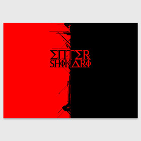 Поздравительная открытка с принтом Enter shikari Cyber в Новосибирске, 100% бумага | плотность бумаги 280 г/м2, матовая, на обратной стороне линовка и место для марки
 | Тематика изображения на принте: alternative | enter shikari | metall | music | rock | альтернатива | интер шикари | металл | музыка | рок | энтер шикари