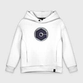 Детское худи Oversize хлопок с принтом Логотип Cognito Inc в Новосибирске, френч-терри — 70% хлопок, 30% полиэстер. Мягкий теплый начес внутри —100% хлопок | боковые карманы, эластичные манжеты и нижняя кромка, капюшон на магнитной кнопке | глобус | знак | корпорация | круг | логотип