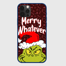 Чехол для iPhone 12 Pro Max с принтом ГРИНЧ | GRINCH | WHATEVER в Новосибирске, Силикон |  | 2020 | 2021 | 2022 | christmas | grinch | merry | santa | whatever | гринч | дед мороз | леденец | нг | новогодний | новый год | олени | рождество | санта клаус | свитер | узоры