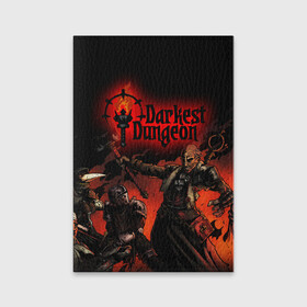 Обложка для паспорта матовая кожа с принтом DARKEST DUNGEON   ТЕМНЕЙШЕЕ ПОДЗЕМЕЛЬЕ   ART   АРТ в Новосибирске, натуральная матовая кожа | размер 19,3 х 13,7 см; прозрачные пластиковые крепления | darkest dungeon | darkest dungeon 2 | ад | готика | игра | огонь | пламя | темнейшее подземелье | ужасы