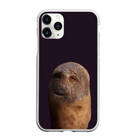 Чехол для iPhone 11 Pro Max матовый с принтом Уставший картофель в Новосибирске, Силикон |  | Тематика изображения на принте: картофель | картошка | рожица | улыбка | усталость