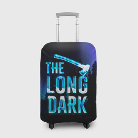 Чехол для чемодана 3D с принтом The Long Dark Logo в Новосибирске, 86% полиэфир, 14% спандекс | двустороннее нанесение принта, прорези для ручек и колес | Тематика изображения на принте: alaska | long dark | the long dark | аляска | выживание | длинная тьма | долгая тьма | игра long dark