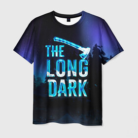 Мужская футболка 3D с принтом The Long Dark Logo в Новосибирске, 100% полиэфир | прямой крой, круглый вырез горловины, длина до линии бедер | alaska | long dark | the long dark | аляска | выживание | длинная тьма | долгая тьма | игра long dark