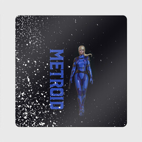 Магнит виниловый Квадрат с принтом Aran Metroid в Новосибирске, полимерный материал с магнитным слоем | размер 9*9 см, закругленные углы | Тематика изображения на принте: game | logo | mercurysteam | metroid | metroid dread | metroid fusion | samus aran | игра | компьютерная игра | лого | логотип | метроид | метроид дреад | мэтроид | мэтройдо дореддо | самус аран | эмблема