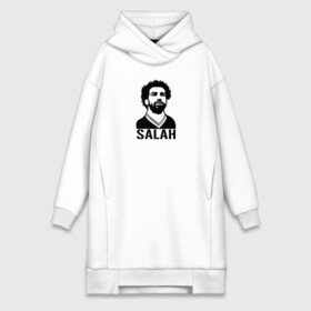 Платье-худи хлопок с принтом Salah портрет в Новосибирске,  |  | basel | champion | chelsea | fifa | lfc | liverpool | mo salah | mohamed salah | mokawloon | roma | soccer | uefa | базель | египет | ливерпуль | лига чемпионов | лфк | мокавлун | мохаммед салах | рома | уефа | фифа | футбол