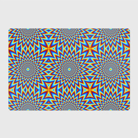 Магнитный плакат 3Х2 с принтом Пульсирующий синий цветок (иллюзия движения) в Новосибирске, Полимерный материал с магнитным слоем | 6 деталей размером 9*9 см | Тематика изображения на принте: абстракция | аум | галлюцинация | зазеркалье | игра ума | иллюзии | индиго | майя | мантра | медитация | мираж | неон | нирвана | обман зрения | ом | оптические иллюзии | просветление | психоделика