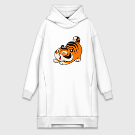 Платье-худи хлопок с принтом милый тигренок cute tiger в Новосибирске,  |  | 2022 | год тигра | новый год | новый год 2022 | символ года | тигр | тигренок | тигрица | тигры