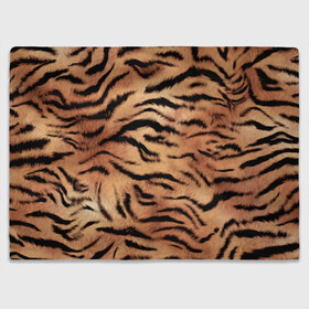 Плед 3D с принтом Шкура тигра текстура в Новосибирске, 100% полиэстер | закругленные углы, все края обработаны. Ткань не мнется и не растягивается | 2022 | год тигра | новый год | новый год 2022 | символ года | тигр | тигренок | тигрица | тигры