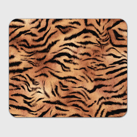 Прямоугольный коврик для мышки с принтом Шкура тигра текстура в Новосибирске, натуральный каучук | размер 230 х 185 мм; запечатка лицевой стороны | 2022 | год тигра | новый год | новый год 2022 | символ года | тигр | тигренок | тигрица | тигры