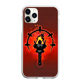 Чехол для iPhone 11 Pro матовый с принтом Darkest Dungeon Факел в Новосибирске, Силикон |  | darkest dungeon | fire | flame | torch | огонь | пламя | темнейшее подземелье | темное подземелье
