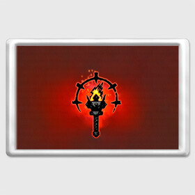 Магнит 45*70 с принтом Darkest Dungeon Факел в Новосибирске, Пластик | Размер: 78*52 мм; Размер печати: 70*45 | darkest dungeon | fire | flame | torch | огонь | пламя | темнейшее подземелье | темное подземелье