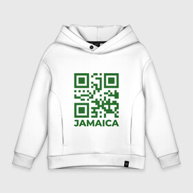 Детское худи Oversize хлопок с принтом QR Jamaica в Новосибирске, френч-терри — 70% хлопок, 30% полиэстер. Мягкий теплый начес внутри —100% хлопок | боковые карманы, эластичные манжеты и нижняя кромка, капюшон на магнитной кнопке | coronavirus | covid | covid19 | qr code | qr код | sputnik | вакцина | вакцинация | вирус | здоровье | изоляция | иммунитет | карантин | ковид | код | корона | коронавирус | маркировка | маска | матрица | п | пандемия