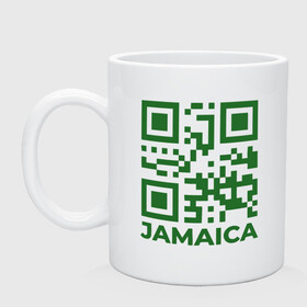 Кружка керамическая с принтом QR Jamaica в Новосибирске, керамика | объем — 330 мл, диаметр — 80 мм. Принт наносится на бока кружки, можно сделать два разных изображения | Тематика изображения на принте: coronavirus | covid | covid19 | qr code | qr код | sputnik | вакцина | вакцинация | вирус | здоровье | изоляция | иммунитет | карантин | ковид | код | корона | коронавирус | маркировка | маска | матрица | п | пандемия