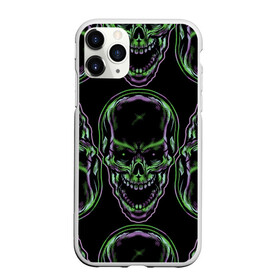 Чехол для iPhone 11 Pro Max матовый с принтом Skulls vanguard pattern 2077 в Новосибирске, Силикон |  | fashion | hype | neon | pattern | skull | vanguard | авангард | неон | узор | хайп | череп