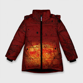 Зимняя куртка для девочек 3D с принтом Взрыв на Марсе в Новосибирске, ткань верха — 100% полиэстер; подклад — 100% полиэстер, утеплитель — 100% полиэстер. | длина ниже бедра, удлиненная спинка, воротник стойка и отстегивающийся капюшон. Есть боковые карманы с листочкой на кнопках, утяжки по низу изделия и внутренний карман на молнии. 

Предусмотрены светоотражающий принт на спинке, радужный светоотражающий элемент на пуллере молнии и на резинке для утяжки. | Тематика изображения на принте: атмосфера марса | атомный взрыв | жизнь на марсе | колонизация марса | космос | красная планета | непознанное | планета марс | приземление на марс | тайны космоса | экспедиция на марс