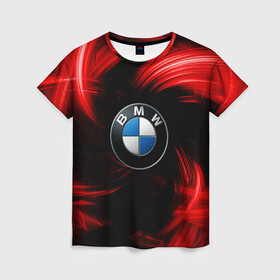 Женская футболка 3D с принтом BMW RED BEAST в Новосибирске, 100% полиэфир ( синтетическое хлопкоподобное полотно) | прямой крой, круглый вырез горловины, длина до линии бедер | autosport | bmw | motorsport | авто | автоспорт | бмв | в тренде | красный | машина | подарок | популярое | рекомендации | спорт