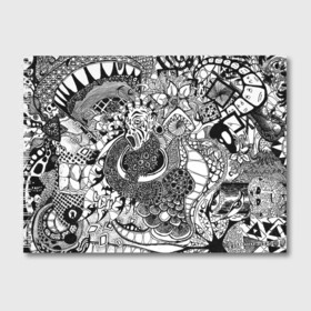 Альбом для рисования с принтом Черно белый треш в Новосибирске, 100% бумага
 | матовая бумага, плотность 200 мг. | Тематика изображения на принте: абстракция | пестрый | узор | черно белое | яркий