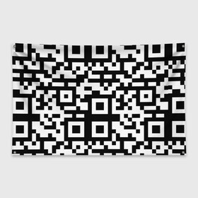 Флаг-баннер с принтом qr code куаркод в Новосибирске, 100% полиэстер | размер 67 х 109 см, плотность ткани — 95 г/м2; по краям флага есть четыре люверса для крепления | covid | qr code | антикороновирус | ковид | куаркод | привика