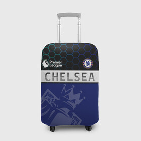 Чехол для чемодана 3D с принтом FC Chelsea London | ФК Челси Лонон в Новосибирске, 86% полиэфир, 14% спандекс | двустороннее нанесение принта, прорези для ручек и колес | blue | champion | chelsea | club | football | lions | london | soccer | sport | англия | аристократы | британия | клуб | лондон | львы | синие | спорт | футбол | челси | чемпион