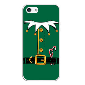 Чехол для iPhone 5/5S матовый с принтом Christmas Elf Outfit в Новосибирске, Силикон | Область печати: задняя сторона чехла, без боковых панелей | Тематика изображения на принте: christmas | claus | clothes | deer | elf | frost | helpers | new | north | outfit | pole | santa | year | год | дед | клаус | мороз | новый | одежда | олени | полюс | помощники | рождественский | рождество | санта | санты | северный | эльф