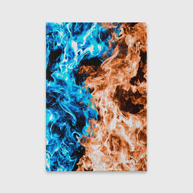 Обложка для паспорта матовая кожа с принтом Огненное пламя в Новосибирске, натуральная матовая кожа | размер 19,3 х 13,7 см; прозрачные пластиковые крепления | Тематика изображения на принте: blue fire | blue flame | fire | fire and ice | fire and water | flame | neon | в огне | горящий | инь ян | инь янь | искры | неон | неоновый огонь | огненный | огонь | огонь и вода | огонь и лед | пламя | пожар | противостояние