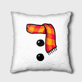 Подушка 3D с принтом Snowman Outfit в Новосибирске, наволочка – 100% полиэстер, наполнитель – холлофайбер (легкий наполнитель, не вызывает аллергию). | состоит из подушки и наволочки. Наволочка на молнии, легко снимается для стирки | attributes | buttons | christmas | new | scarf | snow | snowman | snowy | woman | year | атрибутика | баба | год | новый | пуговица | пуговицы | рождество | снег | снеговик | снежная | шарф