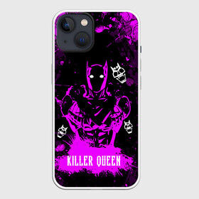 Чехол для iPhone 13 с принтом JOJO   KILLER QUEEN   КОРОЛЕВА УБИЙЦА   АРТ в Новосибирске,  |  | Тематика изображения на принте: adventure | jojo | jojos bizarre | jojos bizarre adventure | killer queen | pattern | yare yare daze | аниме | брызги | джоджо | манга | розовый | узор | яре яре дазе