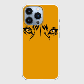 Чехол для iPhone 13 Pro с принтом Взгляд тигра fire theme в Новосибирске,  |  | глаза | год тигра | звери | кошка | оранжевый | природа | рыжий | тигр | хищник | хищные глаза