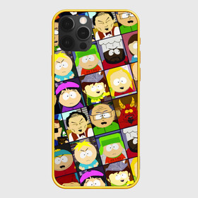 Чехол для iPhone 12 Pro с принтом SOUTH PARK   ЮЖНЫЙ ПАРК   УЗОР   PATTERN в Новосибирске, силикон | область печати: задняя сторона чехла, без боковых панелей | eric cartman | park | pattern | south | south park | кайл | картман | картмен | кени | кеннет | кенни | они убили кени | парк | саус парк | сволочи | стэнли | узор | эрик | южный | южный парк