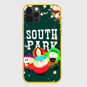 Чехол для iPhone 12 Pro с принтом SOUTH PARK   ЮЖНЫЙ ПАРК   АРТ в Новосибирске, силикон | область печати: задняя сторона чехла, без боковых панелей | eric cartman | park | pattern | south | south park | арт | зима | кайл | картман | картмен | кени | кеннет | кенни | они убили кени | парк | саус парк | сволочи | стэнли | узор | эрик | южный | южный парк