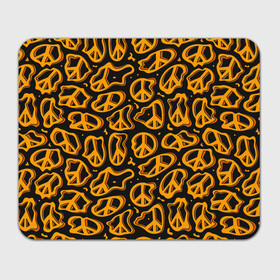 Прямоугольный коврик для мышки с принтом Пацифик. Знак мира в Новосибирске, натуральный каучук | размер 230 х 185 мм; запечатка лицевой стороны | pacific | peace | жест | знак | мир | мирный | пацифик | пис