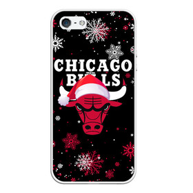 Чехол для iPhone 5/5S матовый с принтом НОВОГОДНИЙ CHICAGO BULLS 2022 СНЕЖИНКИ в Новосибирске, Силикон | Область печати: задняя сторона чехла, без боковых панелей | 2022 | 23 | basketball | bulls | chicago bulls | jordan | logo | michael jordan | nba | red | sport | баскетбол | быки | джордан | лого | майкл джордан | новогодний чикаго булс | новый год | спорт | чикаго буллс | чикаго булс новый год