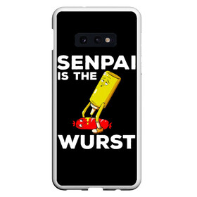 Чехол для Samsung S10E с принтом SENPAI IS THE WURST сосиска и горчичка в Новосибирске, Силикон | Область печати: задняя сторона чехла, без боковых панелей | ahegao | anime | kawai | kowai | manga | oppai | otaku | sempai | senpai | sugoi | waifu | yandere | аниме | ахегао | вайфу | ковай | манга | отаку | семпай | сенпай | тренд