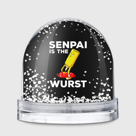 Игрушка Снежный шар с принтом SENPAI IS THE WURST сосиска и горчичка в Новосибирске, Пластик | Изображение внутри шара печатается на глянцевой фотобумаге с двух сторон | ahegao | anime | kawai | kowai | manga | oppai | otaku | sempai | senpai | sugoi | waifu | yandere | аниме | ахегао | вайфу | ковай | манга | отаку | семпай | сенпай | тренд